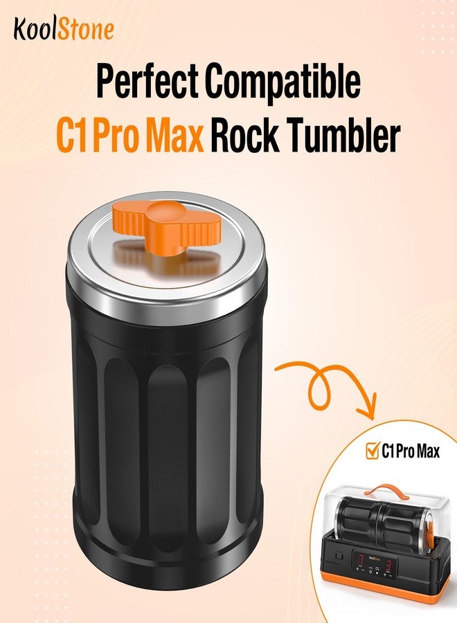 KoolStone Rock Tumbler Barrel Extral Large Capacity 3.5 Lbs 5 x 6 inch, Rubber Material, with Durable Leak-proof Lid - Image 2